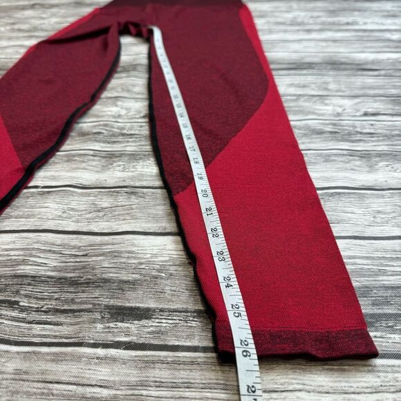 Victoria's Secret VS PINK Womens Seamless Workout Leggings M Med Medium Red Wine - Picture 9 of 9